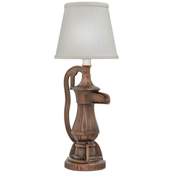 Stiffel Garn 16"H Antique Old Bronze Mini Accent Table Lamp