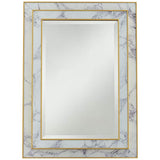 Magdalena Gold and Marble 25 1/4" x 34 3/4" Wall Mirror