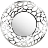 Zuo Reef Silver 30 1/4" Round Decorative Wall Mirror