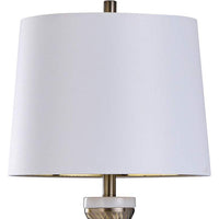 Erri Antiqued Brass Metal and Natural Marble Table Lamp