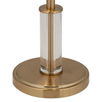 Sofie Crystal and Brass Pull Chain Table Lamp