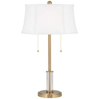 Sofie Crystal and Brass Pull Chain Table Lamp