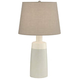 Effie Modern Farmhouse Grey Ceramic Table Lamp