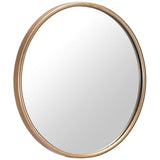 Zuo Ogee Gold 16" Round Large Wall Mirror