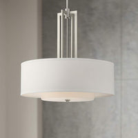 Possini Euro Triplicate 24"W Semi Gloss Black Drum Pendant Light
