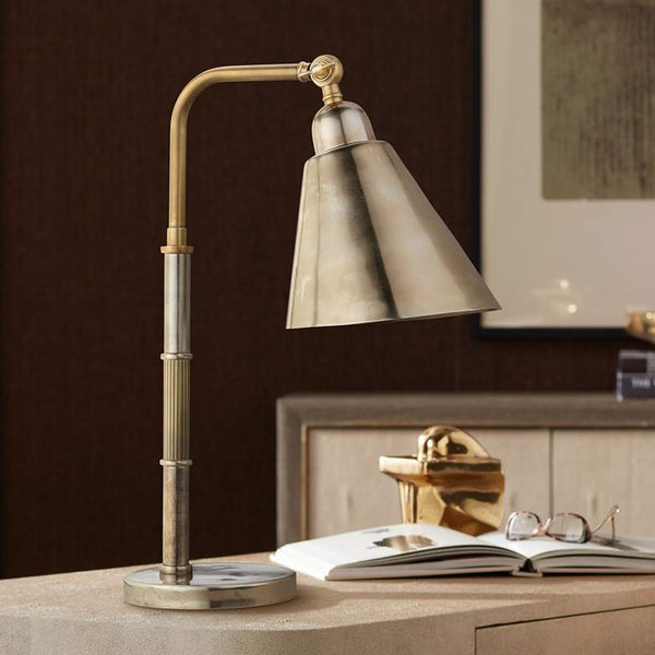Jamie Young Vilhelm Antique Brass Task Desk Lamp Ashley Area Rugs