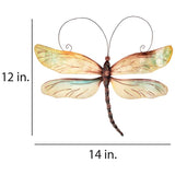 Eangee Dragonfly 14" Wide Pearl Capiz Shell Wall Art