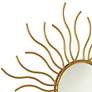 Zoey Gold Leaf Sunburst 32 3/4" Round Wall Art
