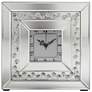 Remington Crystal and Mirror 10 1/4" Square Table Clock