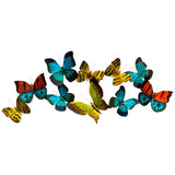 Butterfly Flight 45" Wide Indoor - Outdoor Handmade Metal Wall Art