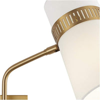 Possini Euro Cartwright Antique Brass Plug-In Wall Lamp w/ Vine Cord Cover