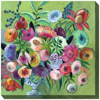 Tuscany Bouquet 24" Square Outdoor Canvas Wall Art