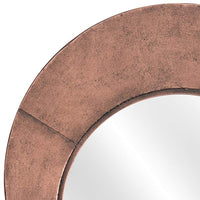 Zuo Roderick Copper 25 1/2" Round Decorative Wall Mirror