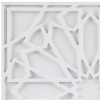 Boho Notion 23 1/2" Square Carved Wood Wall Art