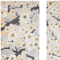 Gleeful Bloom Yellow 35" High 3-Piece Canvas Wall Art Set