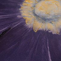 Midnight Bloom Plum 30" Square Canvas Wall Art
