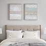 Radiant Flatland 28" High 2-Piece Canvas Wall Art Set