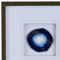 Blue Agate 17" High Framed Wall Art