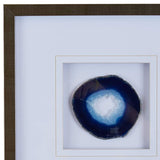 Blue Agate 17" High Framed Wall Art