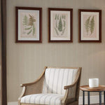Lady Fern 24 3/4" High 3-Piece Framed Wall Art Set