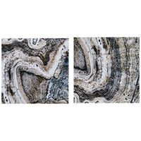 Cool Stone 20" Square 2-Piece Canvas Wall Art Set