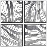 Slate 15" Square 4-Piece Framed Metal Wall Art Set