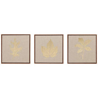 Golden Harvest 12" Square 3-Piece Framed Canvas Wall Art Set