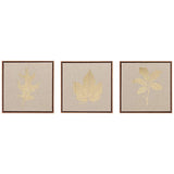 Golden Harvest 12" Square 3-Piece Framed Canvas Wall Art Set