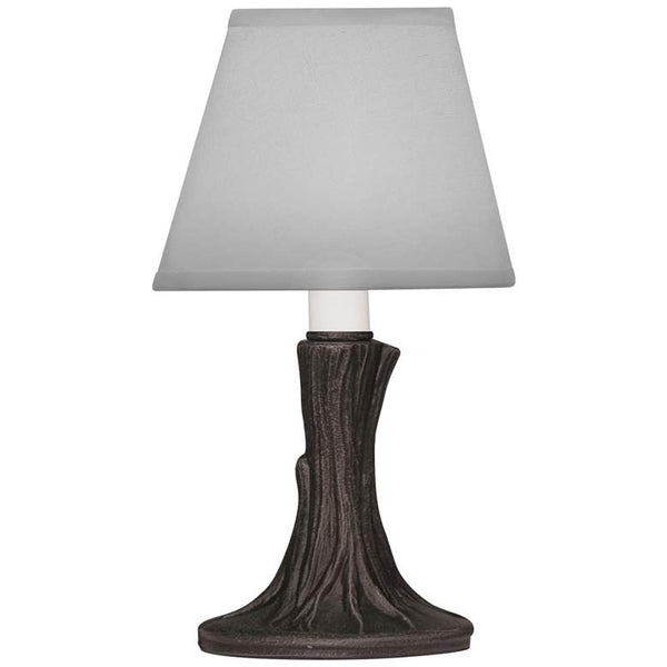 9 1/2" High Rust Metal Accent Table Lamp
