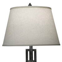28" High Charcoal Metal Accent Table Lamp