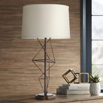 Geometry Open Base Modern Metal Table Lamp