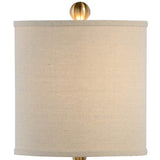 11 1/2" High Brushed Brass Ball Accent Table Lamp