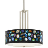 Carey 24" Brushed Nickel 4-Light Chandelier