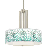 Carey 24" Brushed Nickel 4-Light Chandelier