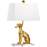Flossie 17"H Left Antique Gold Accent Table Lamp