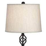 Iron Scroll Rustic Traditional Table Lamp