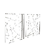 Contemporary Metal Wall Sculptures - Set Of 2