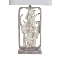 Tropical Fish Two-Tone Cream and Gray Table Lamp
