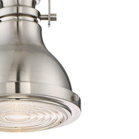 Verndale 6 1/2" Wide Brushed Nickel Modern Industrial Mini Pendant