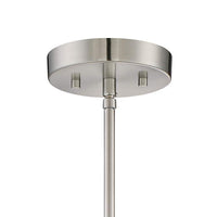 Verndale 6 1/2" Wide Brushed Nickel Modern Industrial Mini Pendant