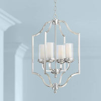 Possini Euro Elliot Lake 16 3/4" Wide Chrome Foyer Pendant