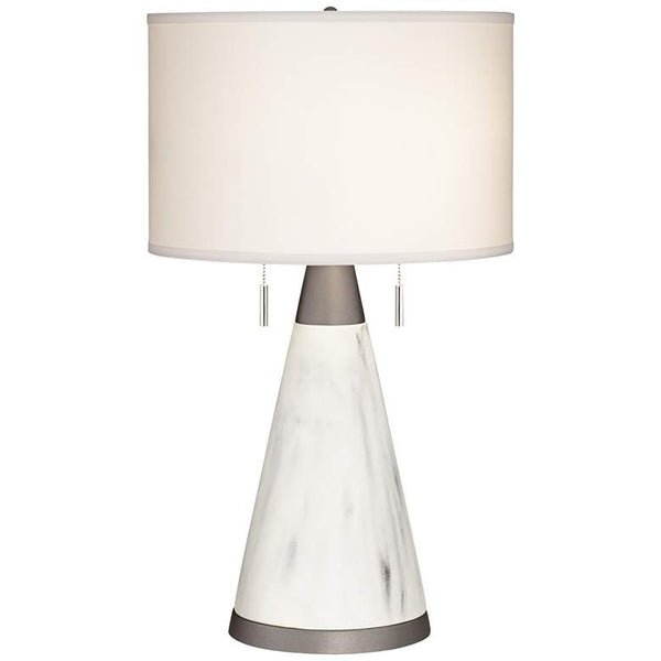 Marbleous Faux Marble Table Lamp