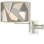 Tempo Modern Mosaic I Plug-in Swing Arm Wall Light