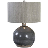 Vardenis Charcoal Crackle Ceramic Table Lamp
