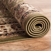 Medallion Green Traditional Soft Area Rug