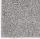 Essentials Solid Contemporary Silver Grey Area Rug