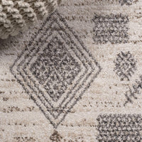 Bhalil Berber Diamond Geometric Beige/Gray Soft Area Rug