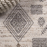 Bhalil Berber Diamond Geometric Beige/Gray Soft Area Rug