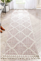 Arbor Moroccan Trellis Blush Kilim-Style Rug