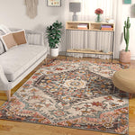 Adeline Bohemian Vintage Medallion Soft Blush Multicolor Area Rug